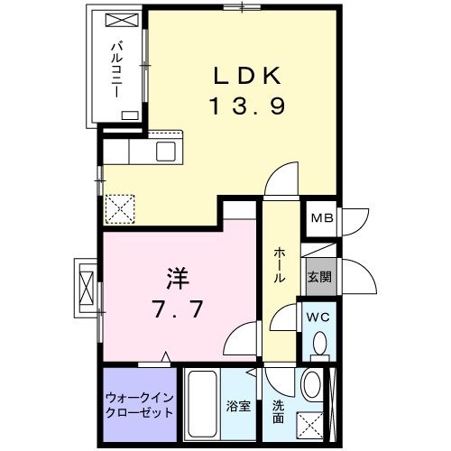 カレント　ヴィラ　希 間取り