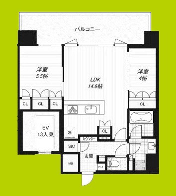 Noire北堀江 間取り