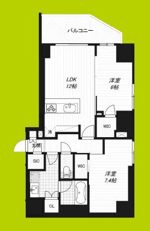 Noire北堀江 間取り
