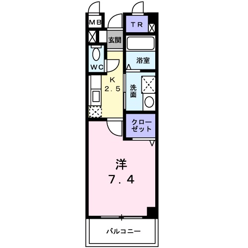 シャン・ド・フルール岸和田 間取り