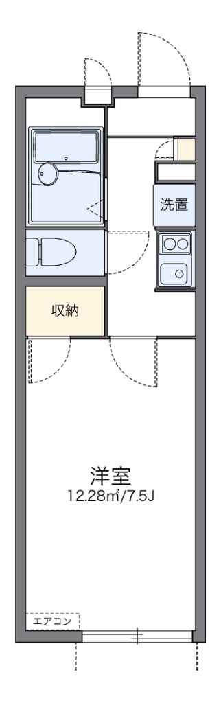 レオパレス近松Ⅱ 間取り