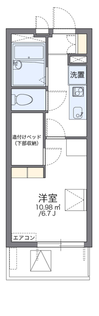 レオパレスあまがさき駅近 間取り