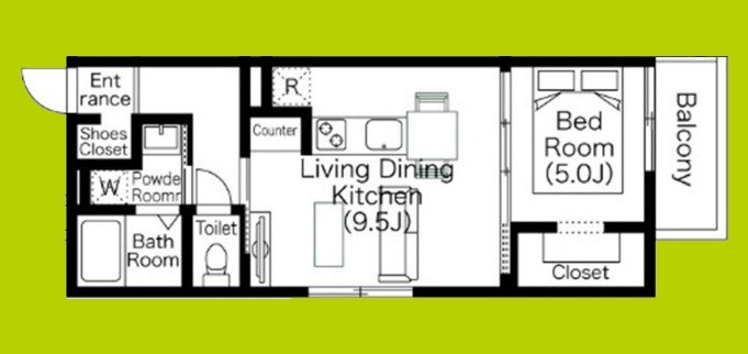 ステイザハウス日根野EAST 間取り図