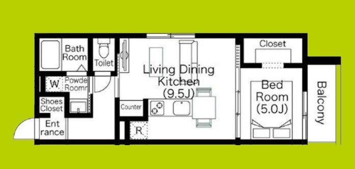 ステイザハウス日根野EAST 間取り図