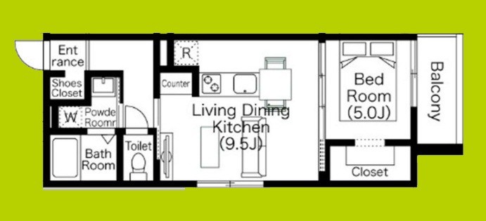 ステイザハウス日根野WEST 間取り図
