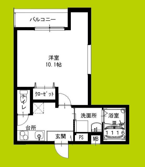フジパレス野崎Ⅱ番館 間取り