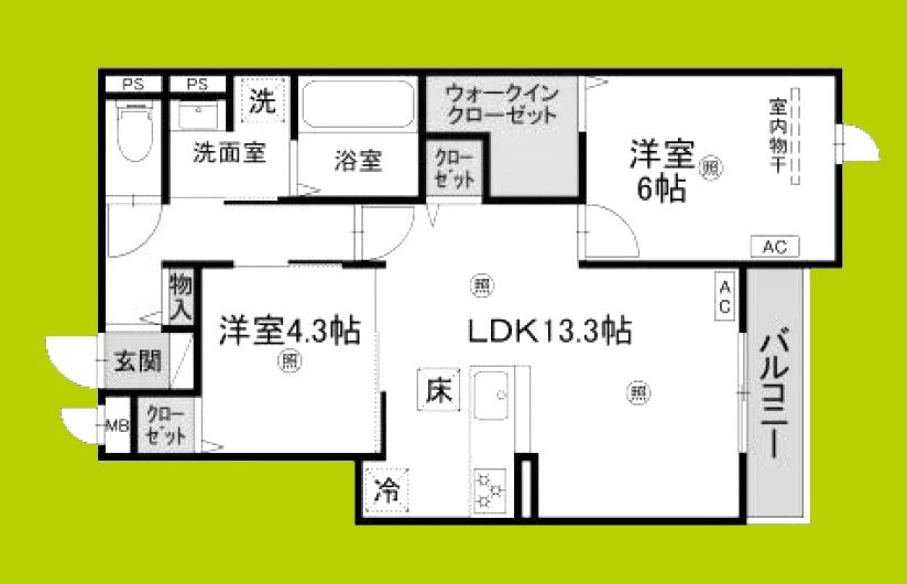 メゾン　ド　セリジエ 間取り