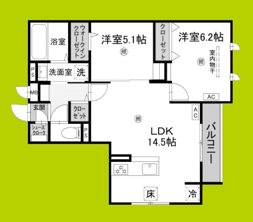 メゾン　ド　セリジエ 間取り