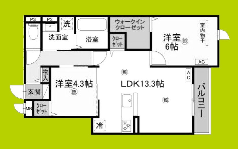 メゾン　ド　セリジエ 間取り