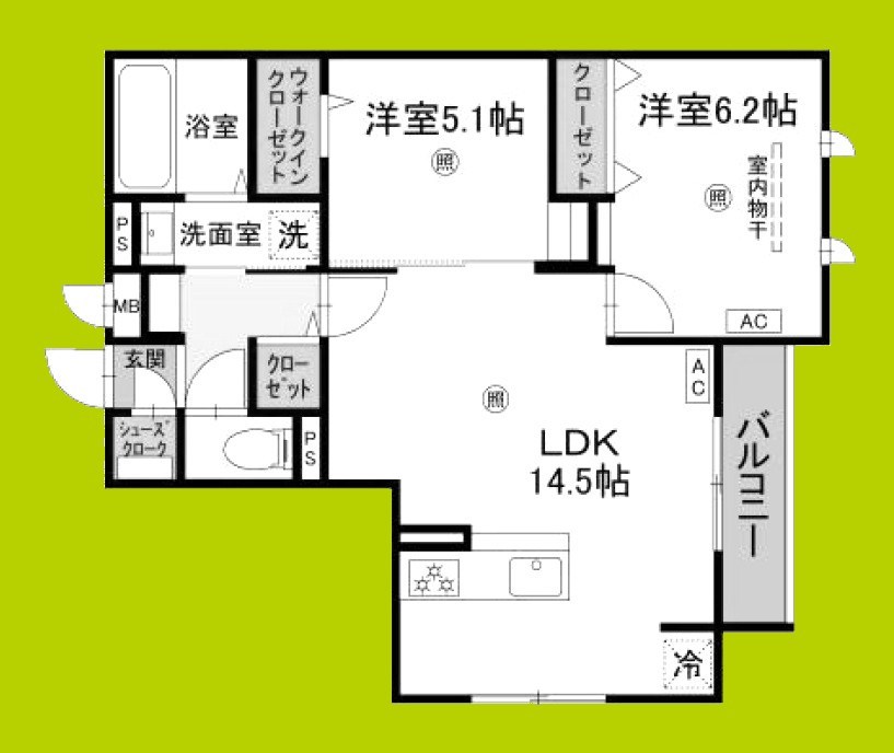 メゾン　ド　セリジエ 間取り