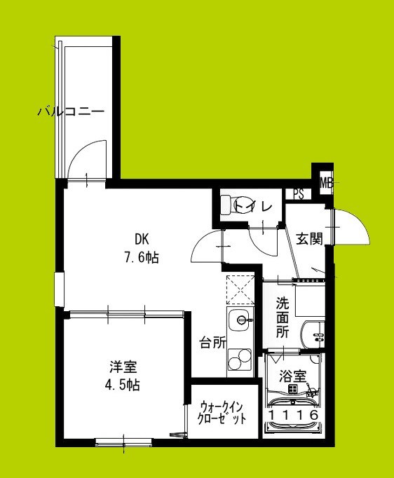 フジパレス野崎Ⅰ番館 間取り