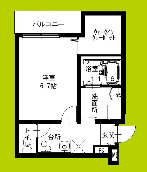 フジパレス野崎Ⅰ番館 間取り