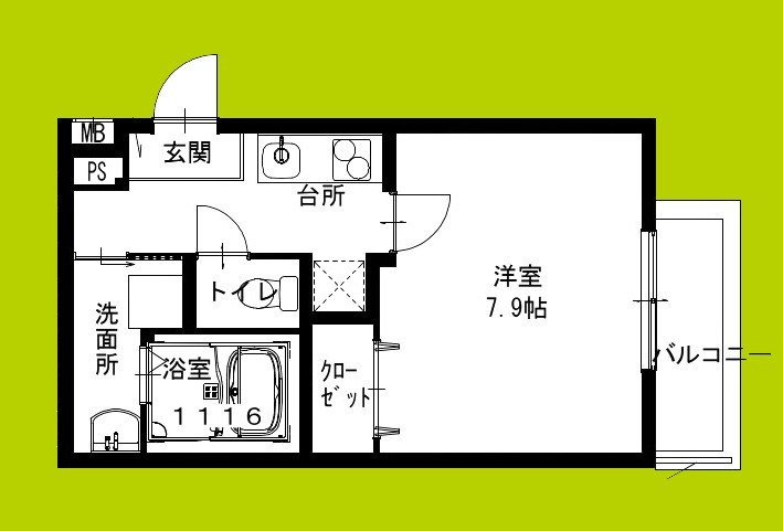 フジパレス野崎Ⅰ番館 間取り