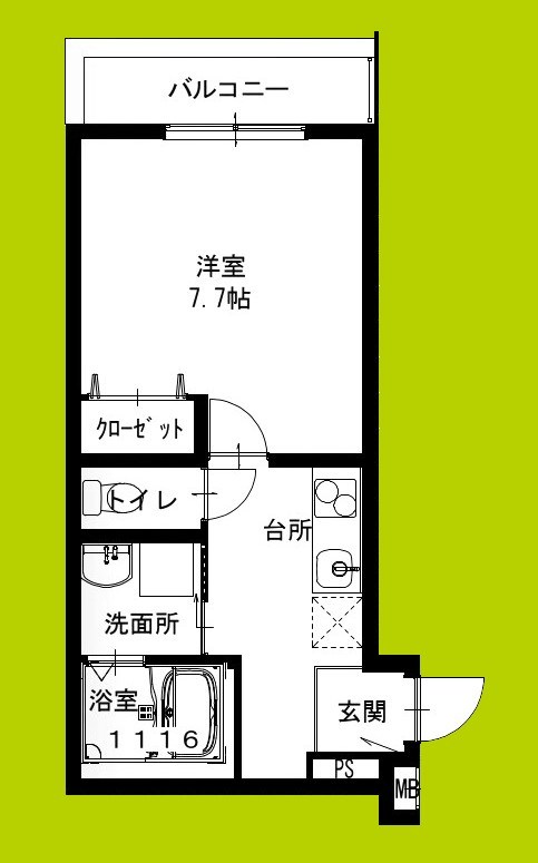 フジパレス野崎Ⅱ番館 間取り