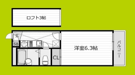 Espacio御幣島 間取り