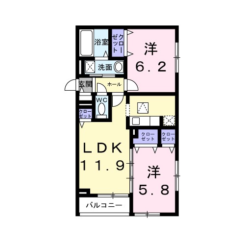 ツイテールⅡ 間取り