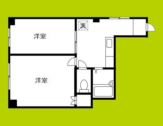 江戸堀コーポ 間取り