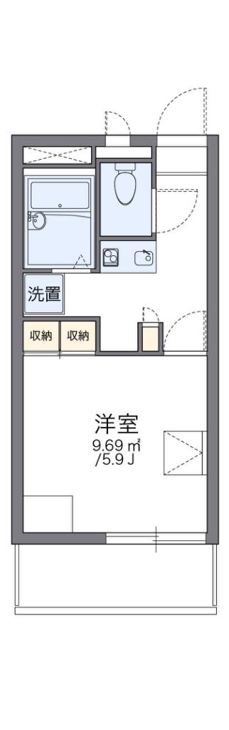 レオパレス柳谷 間取り