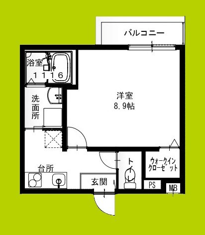 フジパレス堺中長尾Ⅲ番館 間取り
