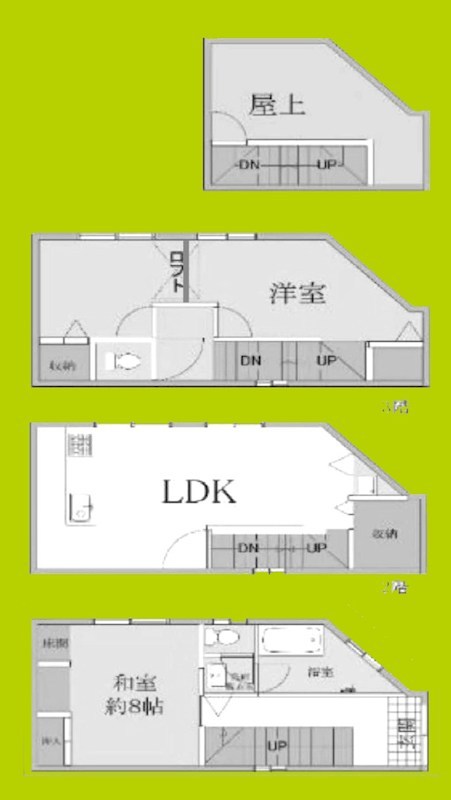万代6丁目中古戸建 間取り