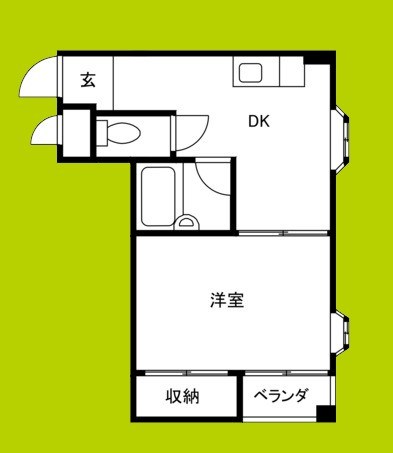グランドハイツ万代東 間取り
