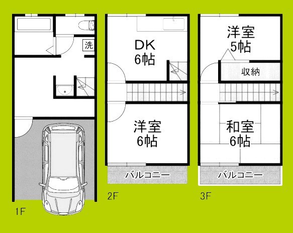 加美南5丁目貸テラスハウス 間取り