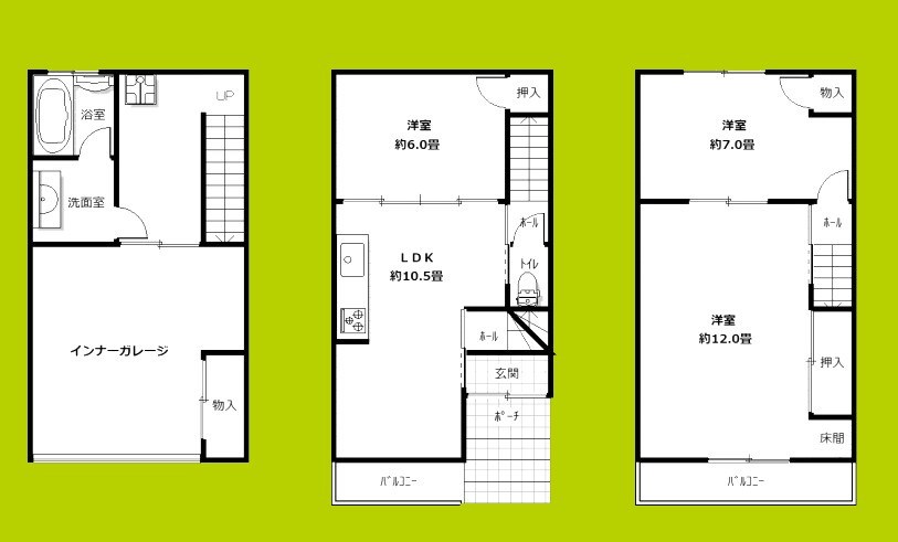 大阪市平野区瓜破東4丁目 間取り