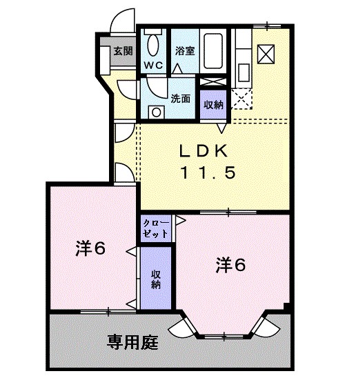 メトロノームＢ棟 間取り