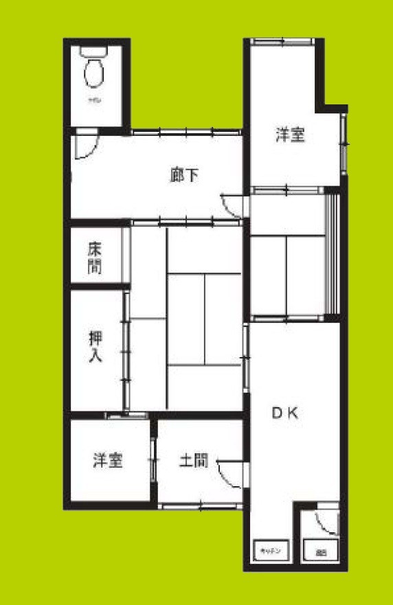 鷹合2丁目貸家 間取り