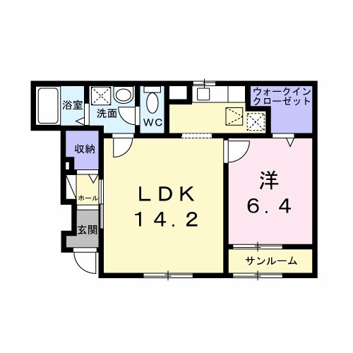 山本町北８丁目アパート 間取り