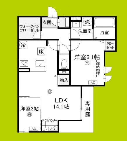 CASA　MUKAINO 間取り