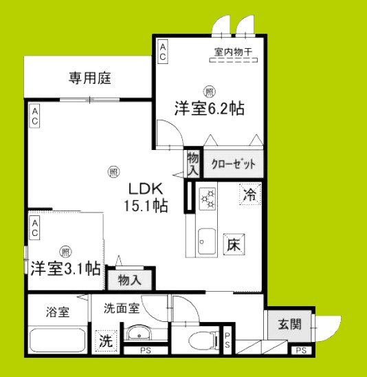 CASA　MUKAINO 間取り