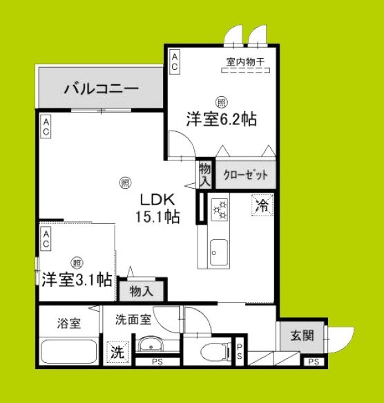 CASA　MUKAINO 間取り