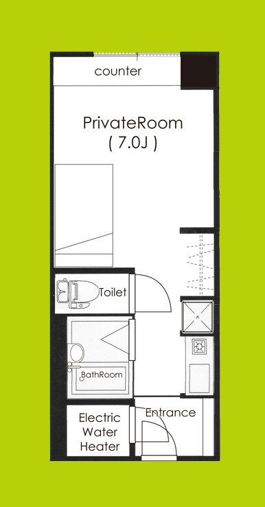 ステュディオ新御堂 間取り
