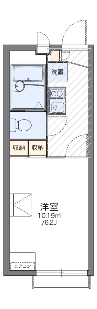 レオパレスステュディオ箕面Ⅱ 間取り