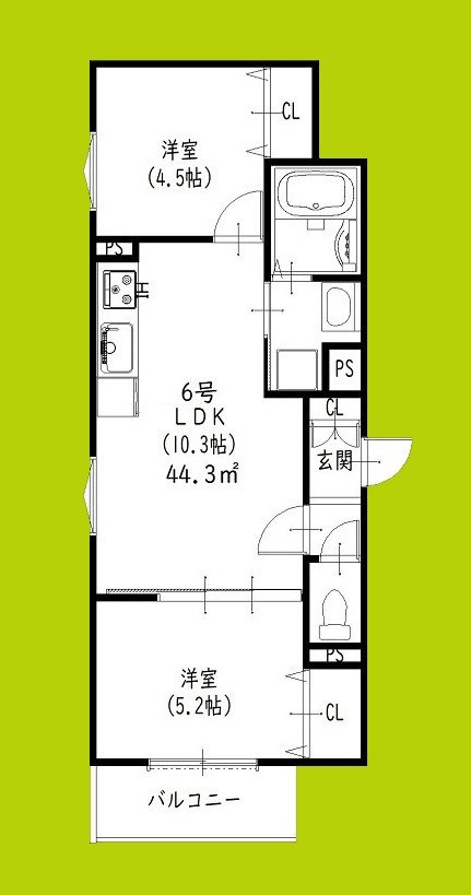 クリエオーレ豊島南 間取り