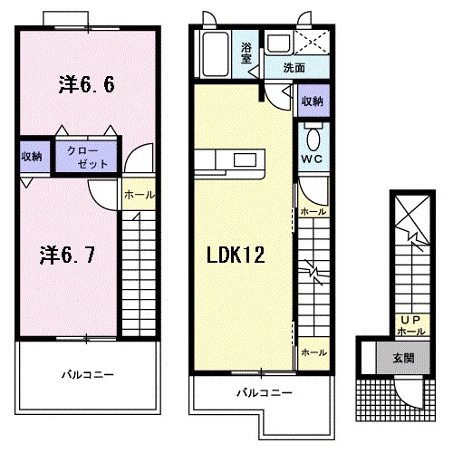 ソレアードパルケＢ 間取り