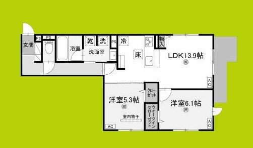 スペチアーレ小松 間取り図