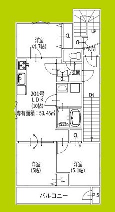 クリエオーレ南正雀 間取り