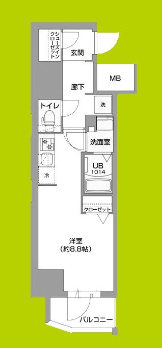 Metrosa谷町六丁目South 間取り図