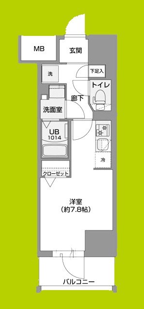 Metrosa谷町六丁目South 間取り
