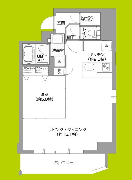 Metrosa谷町六丁目South 間取り
