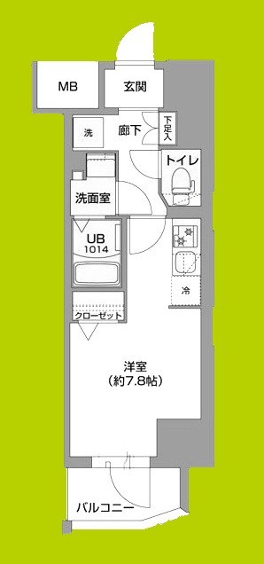 Metrosa谷町六丁目South 間取り