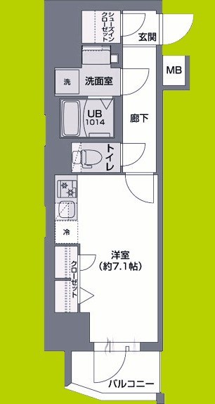 Metrosa谷町六丁目South 間取り