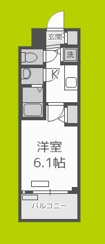 プレサンスOSAKA DOMECITYワンダー 間取り
