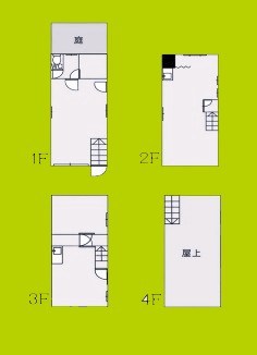 大升ビル 2-3階住居可 間取り