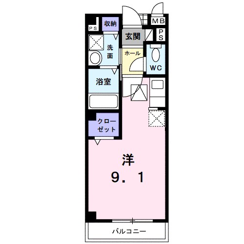 エクレ－ル古結Ⅴ 間取り