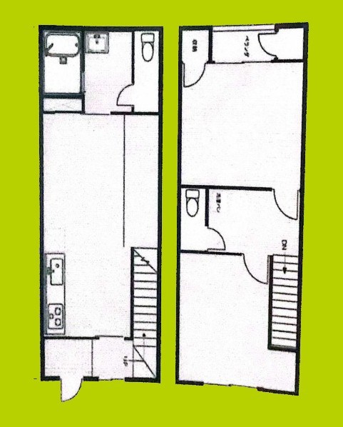 桃谷4丁目賃貸戸建 間取り