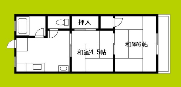 ハイツ中川 間取り