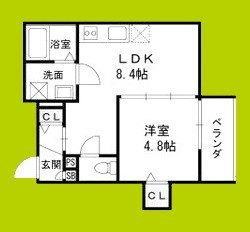 仮称)高槻市古曽部共同住宅 間取り